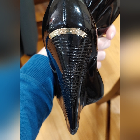 NEW! Burberry Peep Toe Boots - Picture 6 of 11